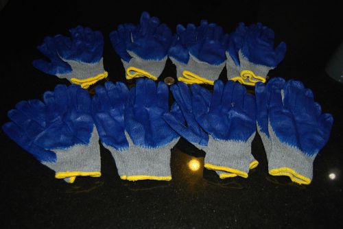 Lot Of 40 Pairs Heavy Duty Premium Palm Coating Work Gloves One Size Fit All