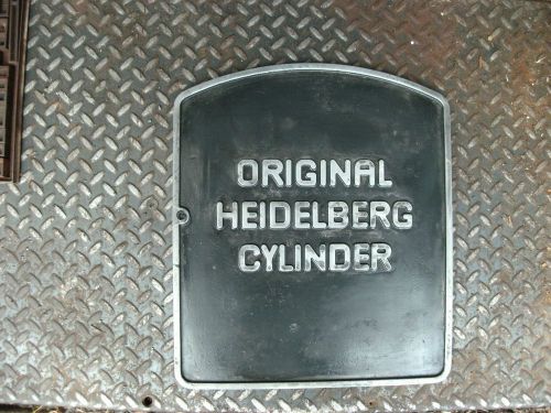 Heidelberg Cylinder/Die Cutter Door