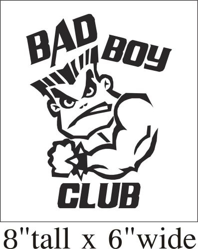 2X Bad Boy Club Funny Car Truck Bumper Vinyl Sticker Decal Decor Art Gift -1546