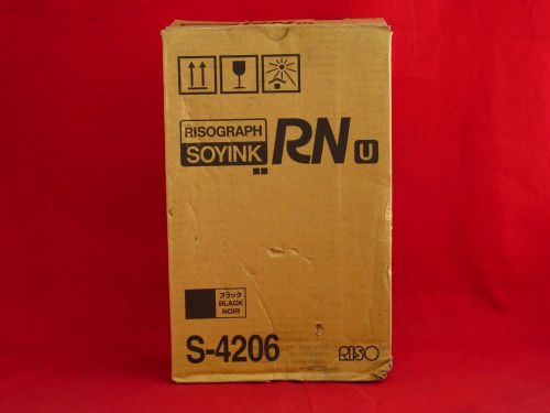 New Riso Risograph S-4206 Black Ink Tube Cartridge Refill! OEM 1 ONLY