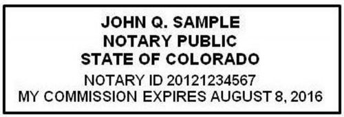 For colorado new pre-inked official notary seal rubber stamp office use for sale