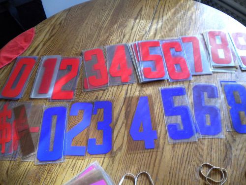 Red &amp; Purple 9 Inch Letter and Numbers for Exterior Marquee Signs