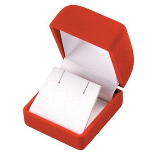 144 Red Velvet Small Earring Jewelry Gift Boxes 1 3/4&#034;W x 1 7/8&#034;D x 1 1/2&#034;H