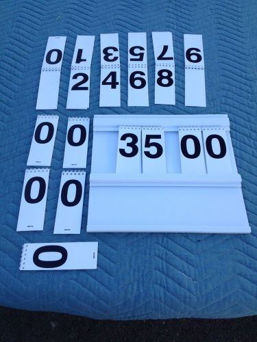 15 new spiral bound price display numbers sales retail store board 5.5&#034; x 2&#034; for sale