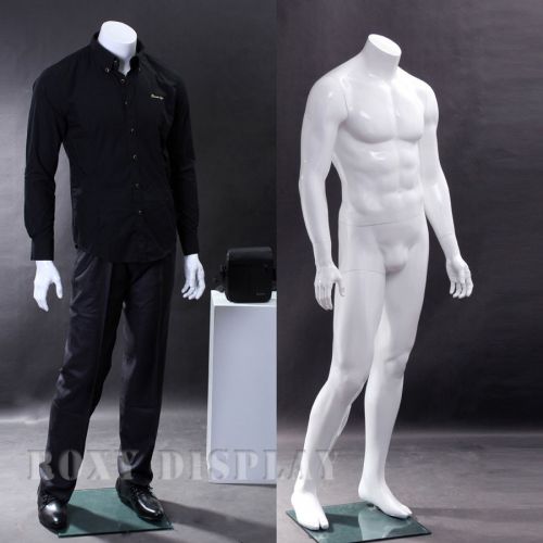 Male Fiberglass Display Mannequin Manequin Headless Dummy Dress Form MZ-WEN5BW