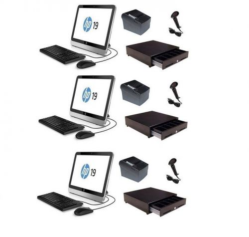 Three station All in One Retail POS System