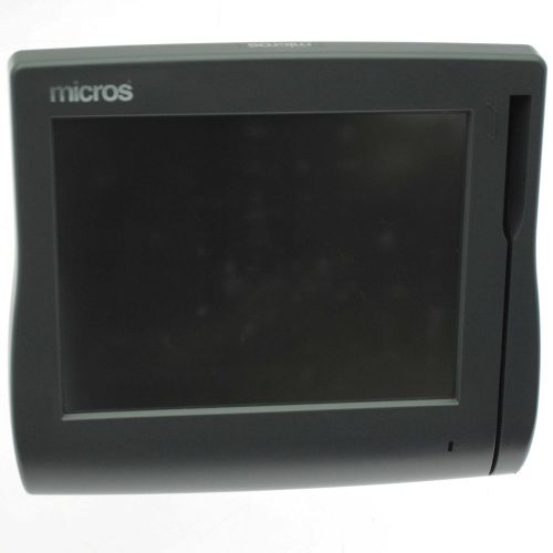 Micros workstation 4 ws4 400614-001 pos touchscreen credit card swipe w/ stand for sale