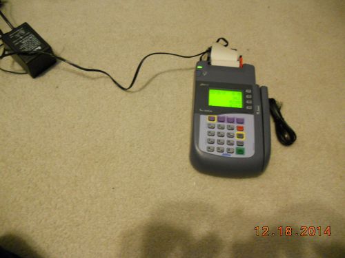 Verifone Omni 3200 Credit Card Terminal With Power Adapter