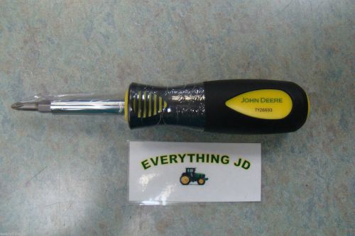 John deere 6-in-1 screwdriver with bits - ty26693 for sale