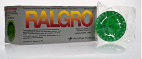 Ralgro Implants Cattle Calf Growth Weight  240ds NWT