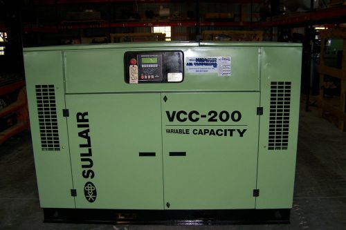 Sullair vcc200-100h/a 100 hp. rotary screw comp.   2008 low hours ready to ship for sale
