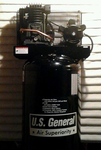 Us General &#034;Air Superiority&#034; 2 Stage 5 hp. 60 gallon 165 psi. Air Compressor