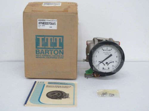 NEW BARTON 289A-16391 DIFFERENTIAL PRESSURE SWITCH 0-10IN-H2O GAUGE  B479014