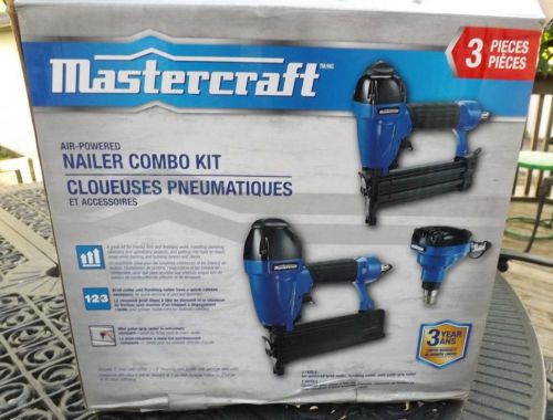 Mastercraft 3 piece Air Nailer Kit. New in Box. Still shrink wrapped.