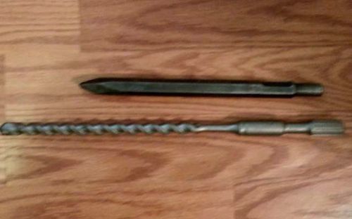 New milwaukee spline drive rotary hammer bit 48-20-4083 &amp; b&amp;d demo chisel bit for sale