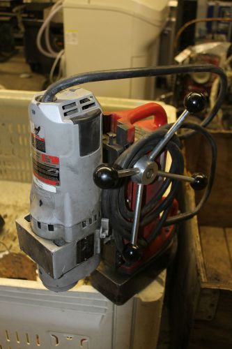 Milwaukee 4203 Mag Drill Base and 4297-1 Drill Motor