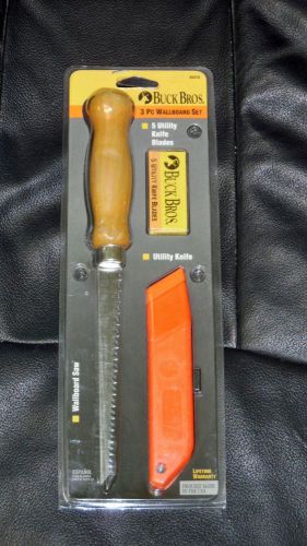 Buck Bros Wallboard/Drywall Saw &amp; Knife Set with Extra Blades-NEW- FREE SHIPPING