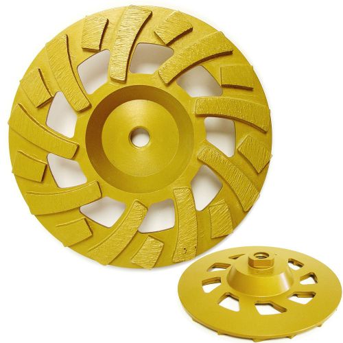7” SUPREME Turbo Diamond Grinding Cup Wheel for Concrete 5/8” - 11 Threaded