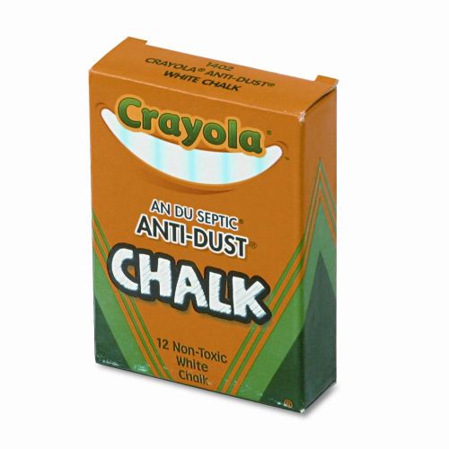 Crayola LLC Nontoxic Anti-Dust Chalk (12 Sticks/Box)