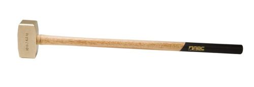 ABC Hammers Brass Sledge Hammer, 10-Pound, 32-Inch Hickory Wood Handle, #ABC10BW