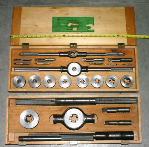Vintage mayhew tap die screw plate set 443 complete metalworking machinist tools for sale