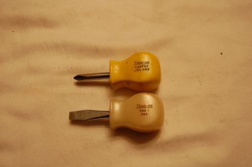 Snap-on Stubby Screwdriver (Pearl Flathead and Yellow Phillips)