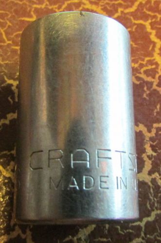 Craftsman 11/16&#034; 12 Pt 1/2 Drive -G- #47507 1 1/2&#034; Long Vintage Socket Great Sha