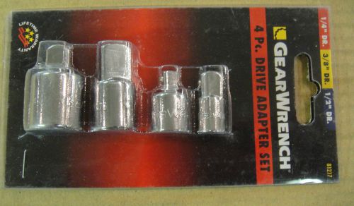New GearWrench 81217 4 Piece Socket Adapter Set