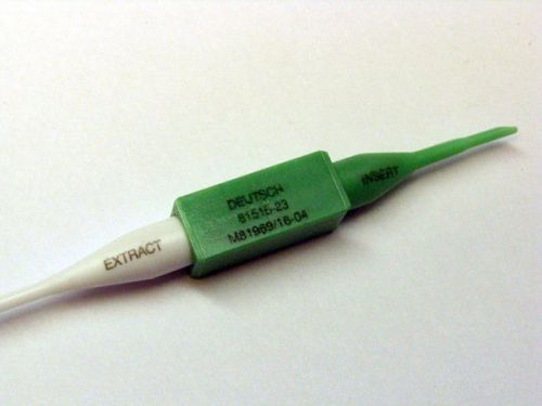 LOT OF 25 pcs M81969/16-04 Deutsch Green/White insertion extraction plastic tool