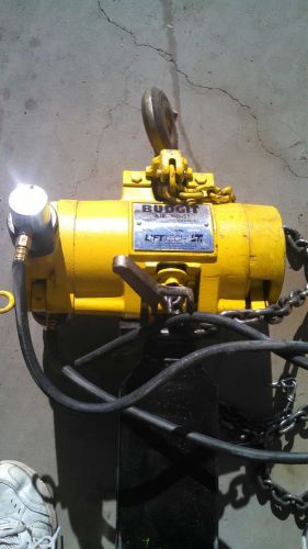 Budgit 1/2 ton 1000 lb electric air hoist ex working co for sale