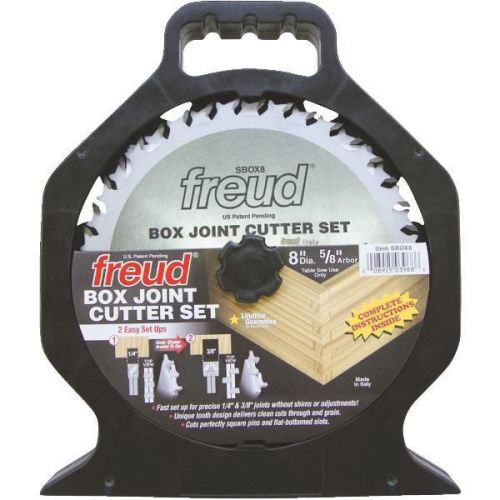 Freud Inc SBOX8 Box Joint Cutter Set-8&#034; BOX JOINT CUTTER