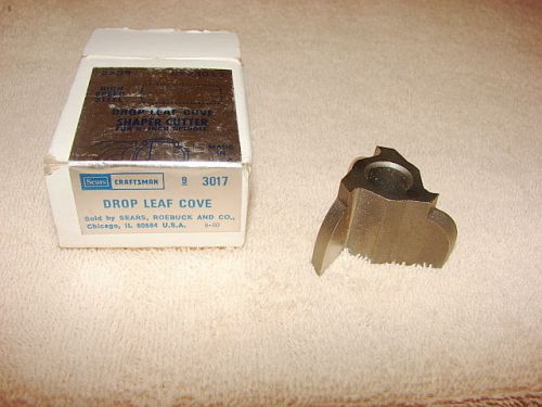 Sears craftsman shaper cutter 1/2&#034; spindle drop leaf cove. for sale