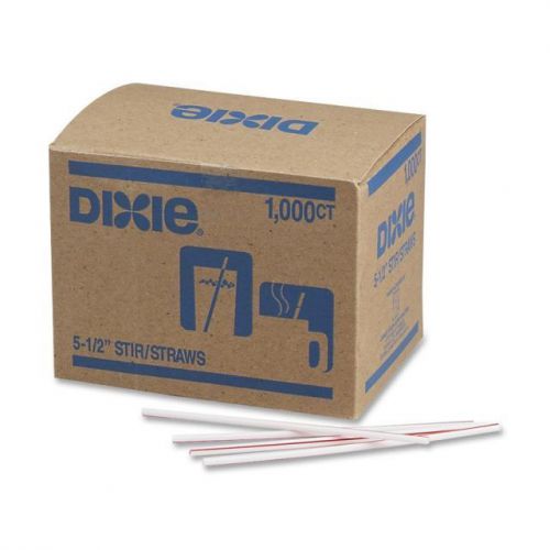 Dixie Heat-Resistant Red Striped Stir Sticks - DXEHS551