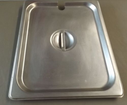 1/2 size S/S slotted steam table pan cover