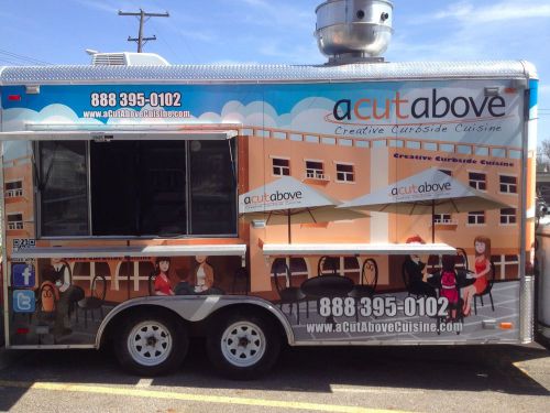 2013 mobil food truck trailer 8.5 x 16 for sale