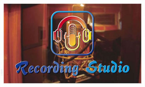 bb801 Recording Studio Banner Shop Sign