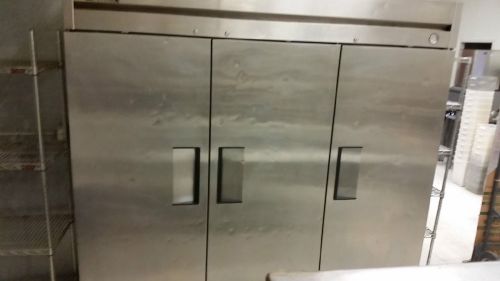THREE  DOOR STAINLESS STEEL COMMERCIAL FREEZER AND OR REFRIGERATOR
