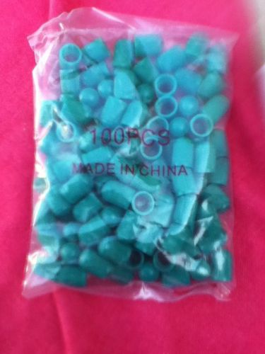 Green Plastic Sealing Cap, 100 Per Box (ti117)