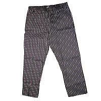 Men&#039;s Tailored Pants, XLarge, B/W Chalk Stripe, Elastic Wasit, Pockets, C17