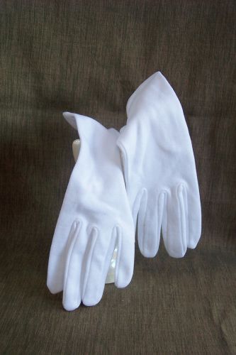 WHITE GLOVES ~ONE PAIR~ELEGANT-FOOD - CATERING:100% COTTON WASHABLE-ONE SIZE