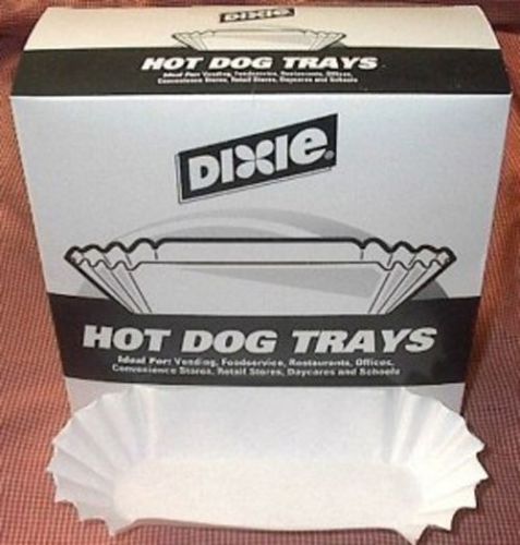 100 Hot Dog Tray Holders Medium Fluted Free Shipping