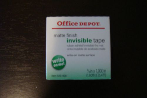 New Office Depot® Brand Invisible Tape, 3/4&#034; x 1000&#034;, 1 Roll