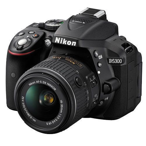 Nikon D5300 24.2 MP CMOS Digital SLR Camera w/ Nikon 18-55mm VR II AF-S DX Lens