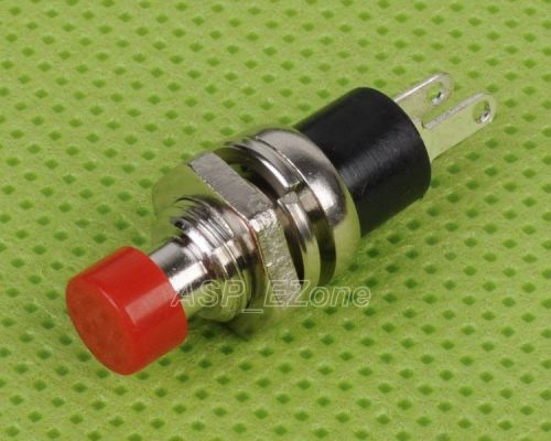 Red mini push button momentary n/o switch for sale