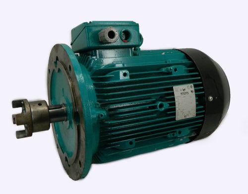 Brook crompton 10hp electric motor 1740 rpm 480vac 3 ph tefc wu-da132mvx-d frame for sale