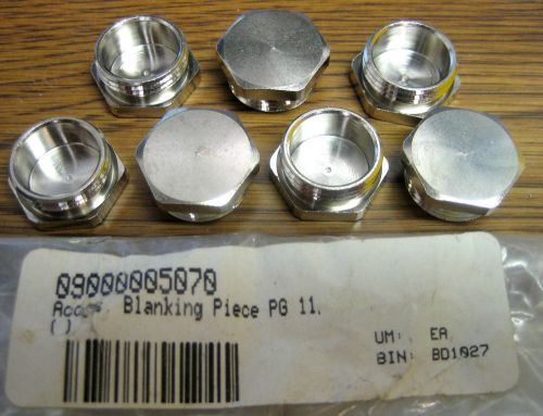 Harting 09000005070 Blanking Piece PG 11 (Lot of 7)
