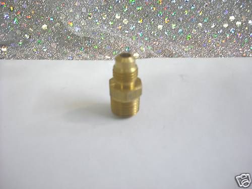 PARKER, Brass Flare Adapter, 1/4&#034; NPT Male x 1/4&#034; SAE Male Flare