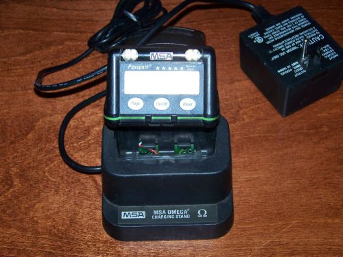 Msa 5 star passport 4 gas monitor with charging base bad o2 for sale