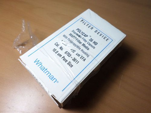 Whatman polycap 36 hd mapp media 10µm pore size filter capsule device 6703-3611 for sale