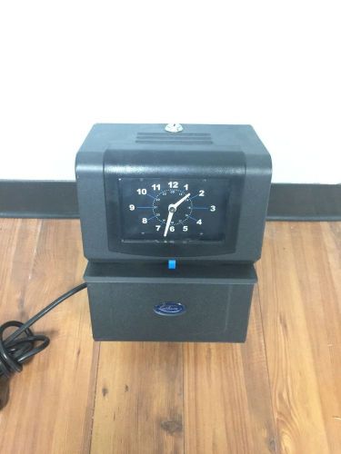 Lathem Time Clock Model 4001 Industrial Heavy Duty With Key